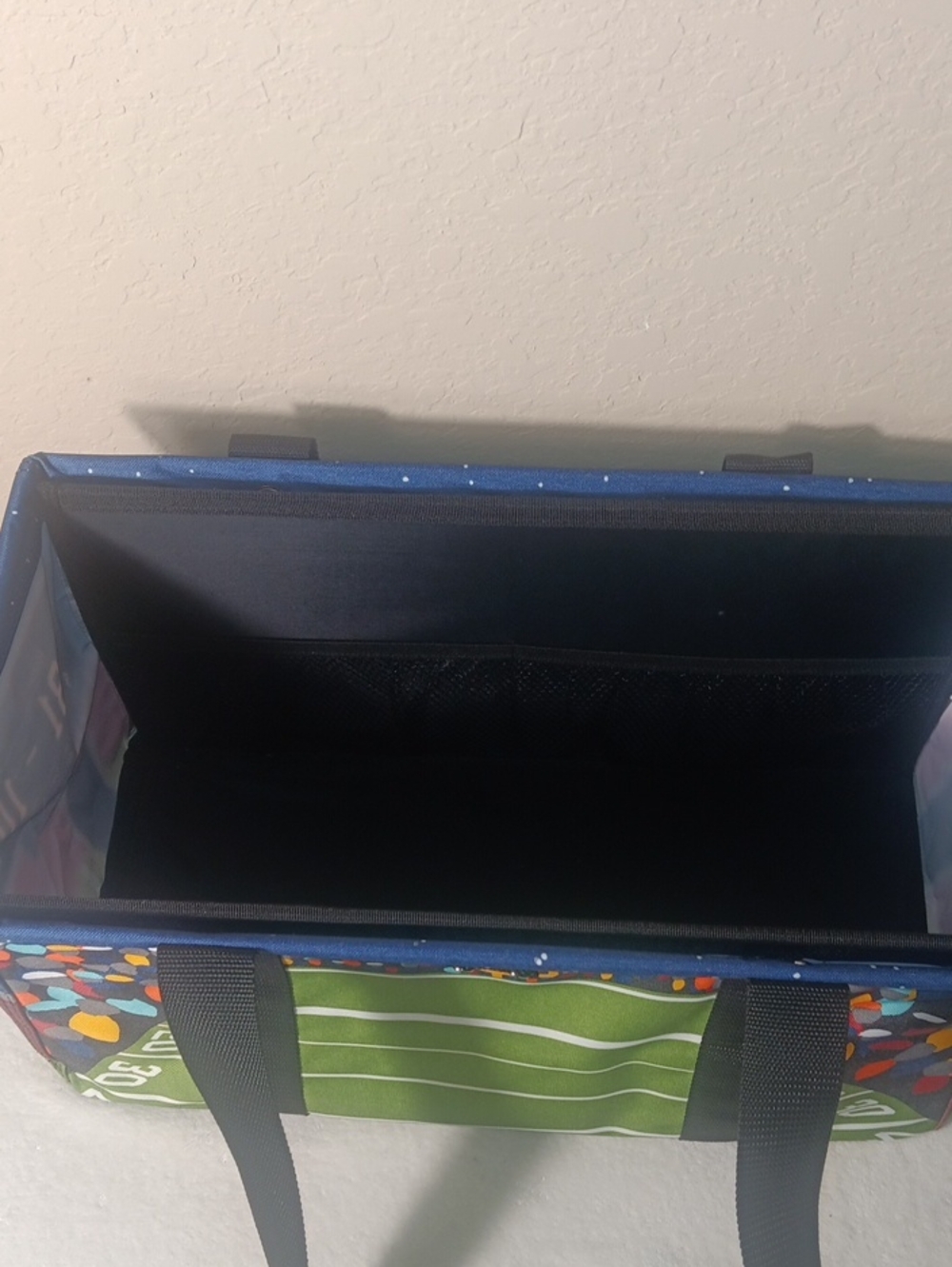 Thirty-One Medium Utility Tote "Touchdown Time" Football NWOT - Picture 6 of 10
